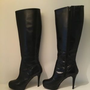 Black Tall Platform Boot,